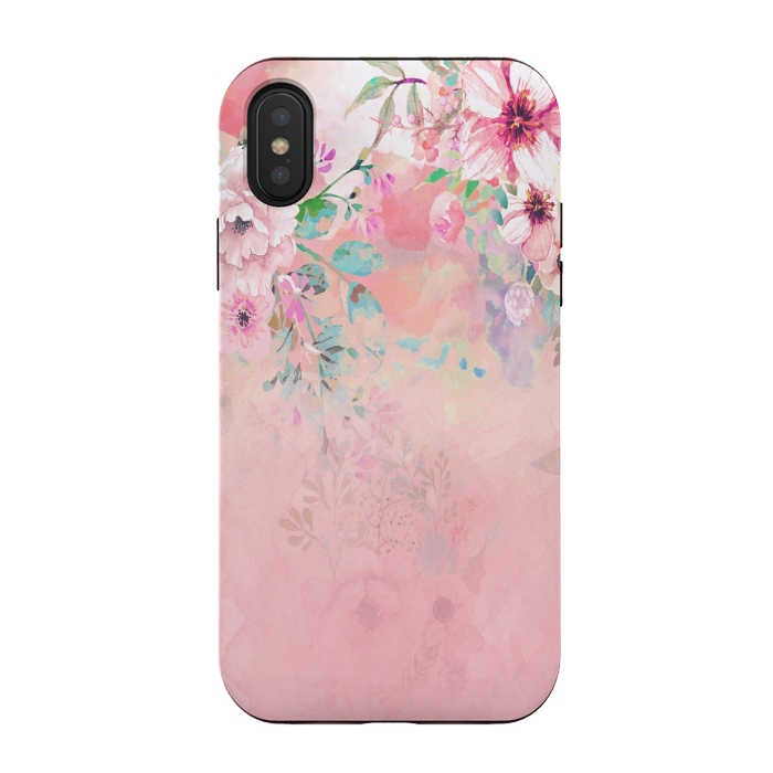 iPhone Xs / X StrongFit Botanical Fragrances in Blush Cloud-Ιmmersed by ''CVogiatzi.