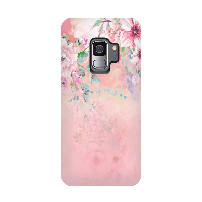 Galaxy S9 StrongFit Botanical Fragrances in Blush Cloud-Ιmmersed by ''CVogiatzi.