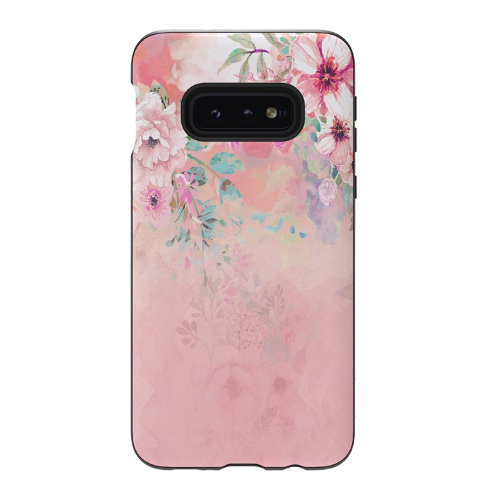 Galaxy S10e StrongFit Botanical Fragrances in Blush Cloud-Ιmmersed by ''CVogiatzi.