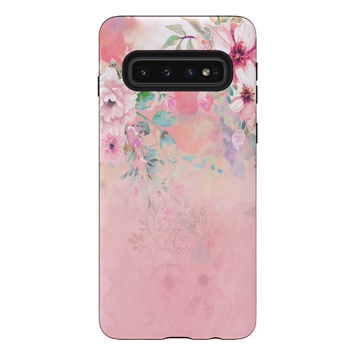 Galaxy S10 StrongFit Botanical Fragrances in Blush Cloud-Ιmmersed by ''CVogiatzi.