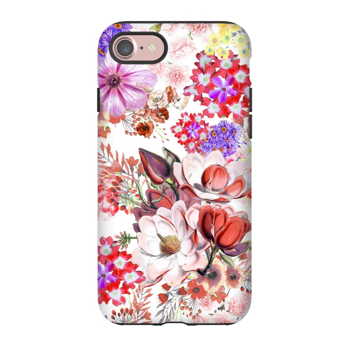 iPhone 7 StrongFit Romantic flowers botanical painting by Oana 