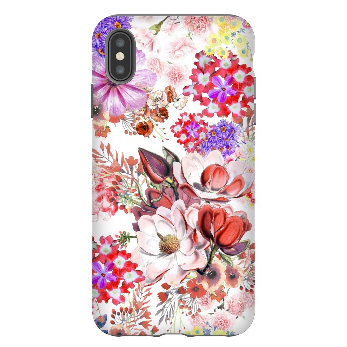 iPhone Xs Max StrongFit Romantic flowers botanical painting by Oana 