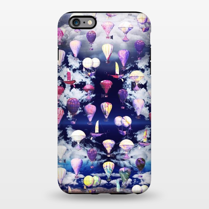 iPhone 6/6s plus StrongFit Colorful air balloons and fluffy clouds by Oana 
