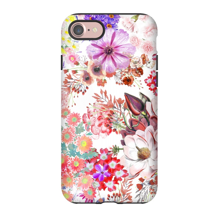 iPhone 7 StrongFit Romantic painted colorful flowers by Oana 