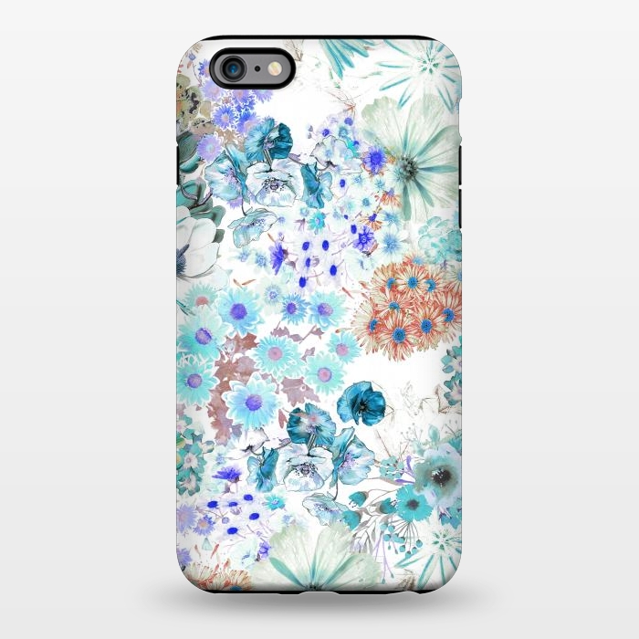 iPhone 6/6s plus StrongFit Romantic blue watercolor flowers by Oana 