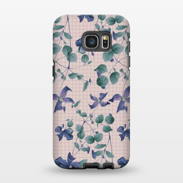 Galaxy S7 EDGE StrongFit Blue Vintage by Zala Farah