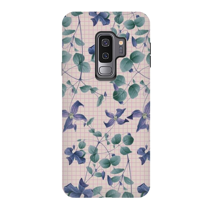 Galaxy S9 plus StrongFit Blue Vintage by Zala Farah