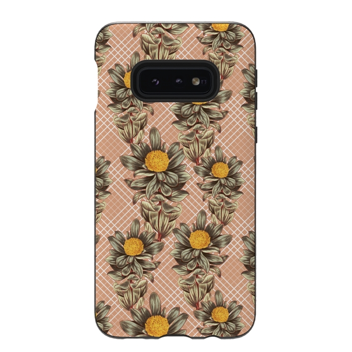 Galaxy S10e StrongFit Native Vintage Floral by Zala Farah