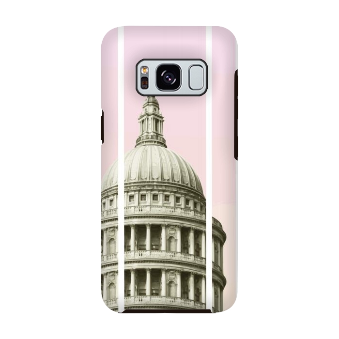 Galaxy S8 StrongFit Pink Building by Zala Farah