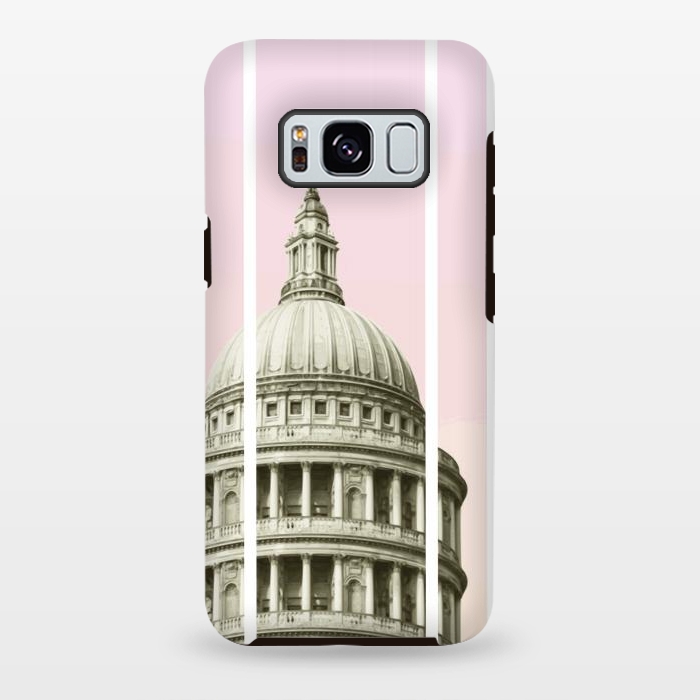 Galaxy S8 plus StrongFit Pink Building by Zala Farah