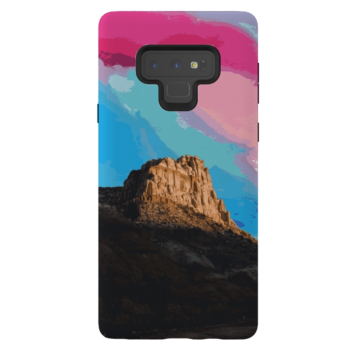 Galaxy Note 9 StrongFit Rainbow Mountain by Zala Farah