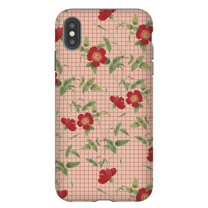 iPhone Xs Max StrongFit Red Roses by Zala Farah