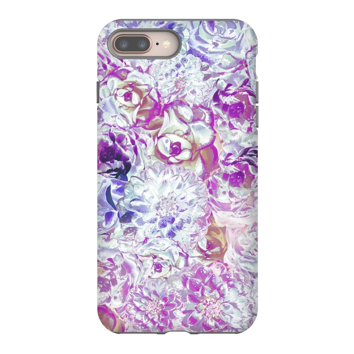 iPhone 7 plus StrongFit Watercolor Flowers by Zala Farah