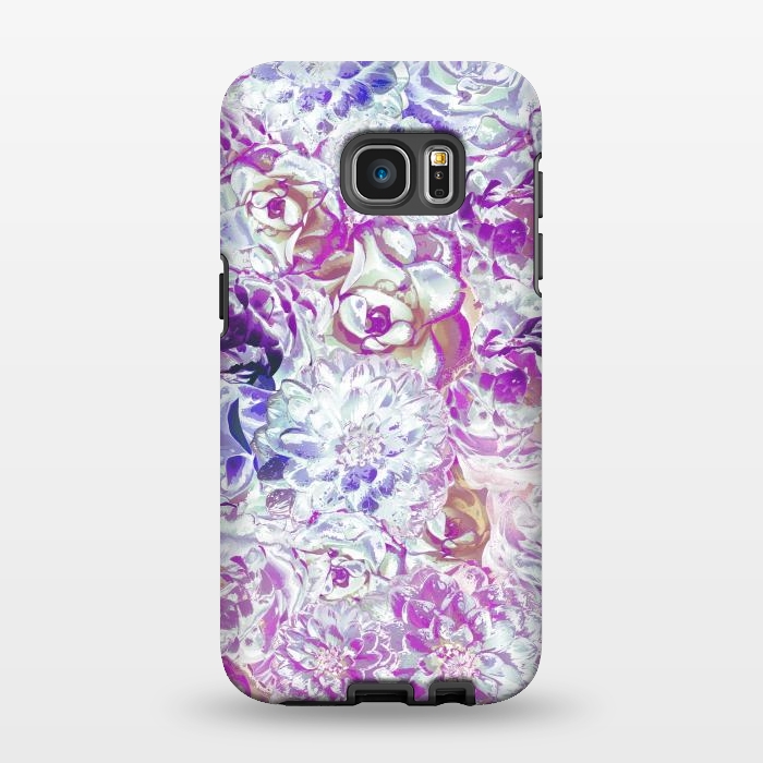 Galaxy S7 EDGE StrongFit Watercolor Flowers by Zala Farah