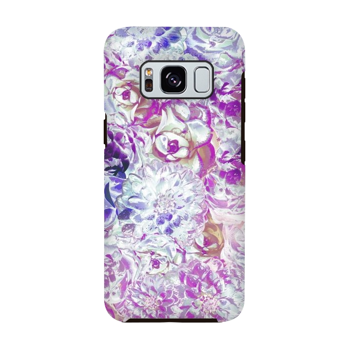 Galaxy S8 StrongFit Watercolor Flowers by Zala Farah