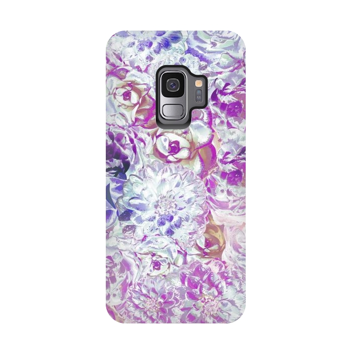 Galaxy S9 StrongFit Watercolor Flowers by Zala Farah