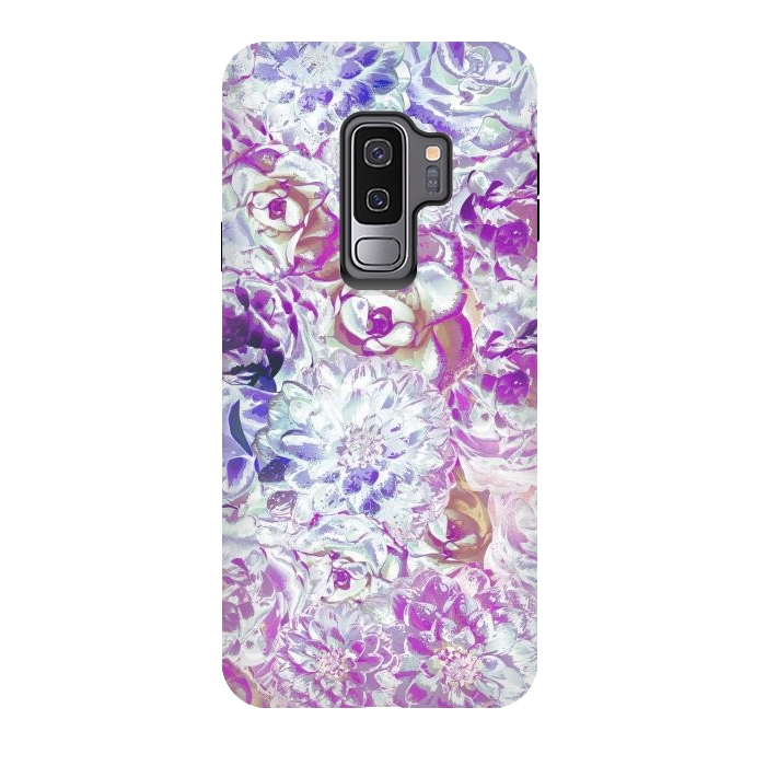 Galaxy S9 plus StrongFit Watercolor Flowers by Zala Farah