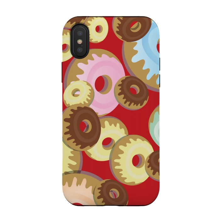 iPhone Xs / X StrongFit donuts love  by MALLIKA