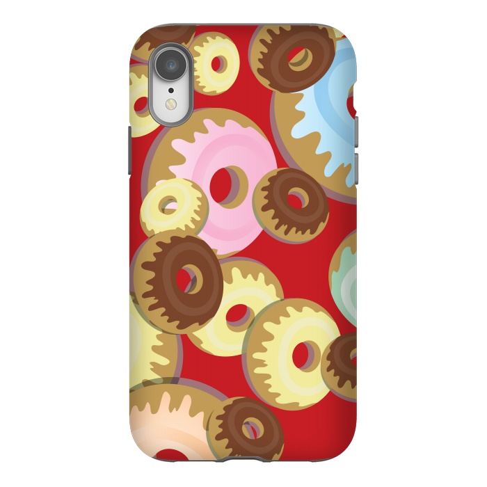 iPhone Xr StrongFit donuts love  by MALLIKA