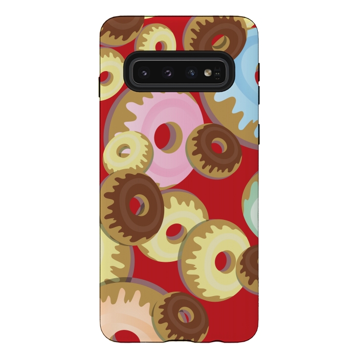 Galaxy S10 StrongFit donuts love  by MALLIKA
