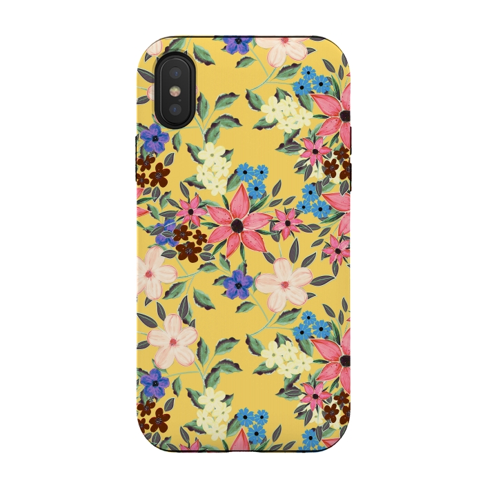 iPhone Xs / X StrongFit Stylish garden floral design by InovArts