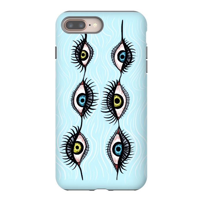 iPhone 7 plus StrongFit Creepy Weird Eye Garlands Cool Surreal Art by Boriana Giormova