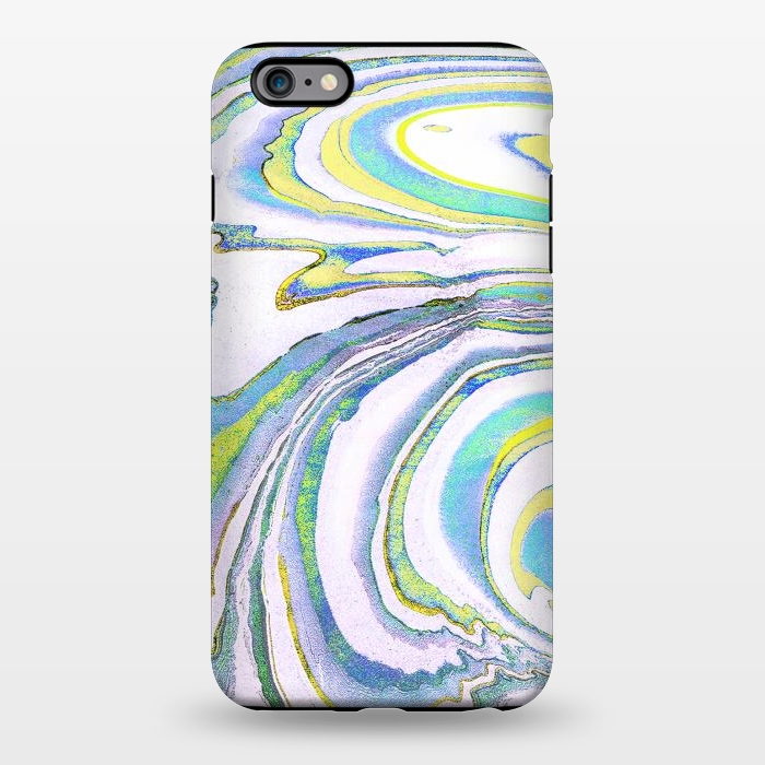 iPhone 6/6s plus StrongFit Colorful marble festival stripes by Oana 