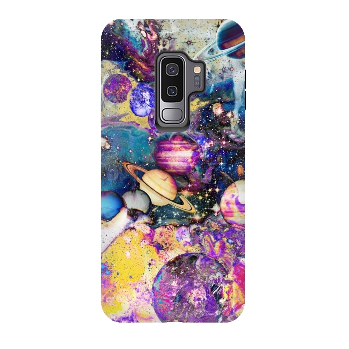 Galaxy S9 plus StrongFit Colorful psychedelic space illustration by Oana 
