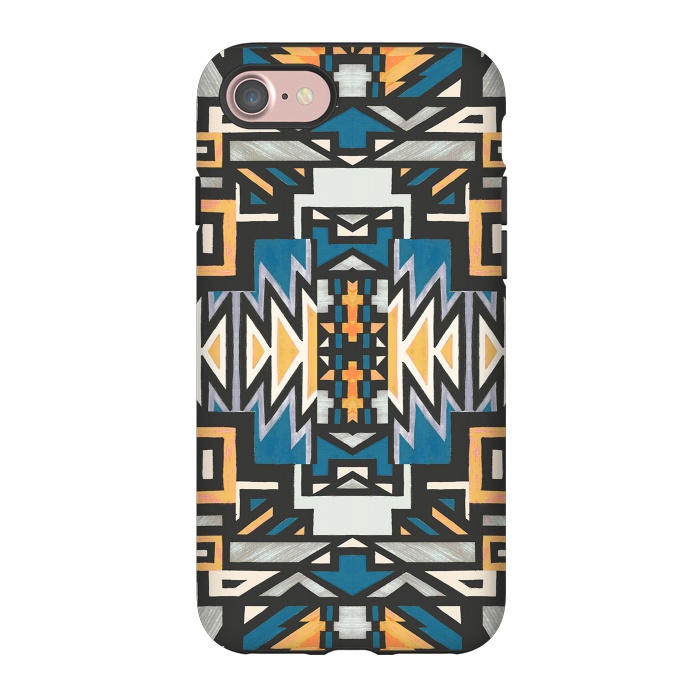 iPhone 7 StrongFit Ethnic tribal native geometric pattern by Oana 