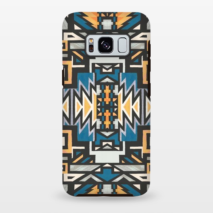 Galaxy S8 plus StrongFit Ethnic tribal native geometric pattern by Oana 