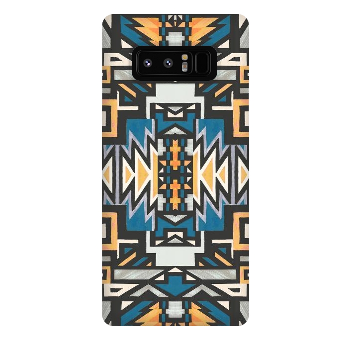 Galaxy Note 8 StrongFit Ethnic tribal native geometric pattern by Oana 