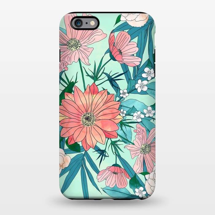 iPhone 6/6s plus StrongFit Boho chic spring garden flowers illustration by InovArts