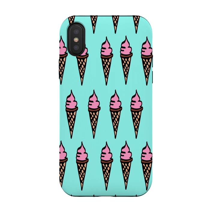 iPhone Xs / X StrongFit Ice Cream Cone by Joanna Vog