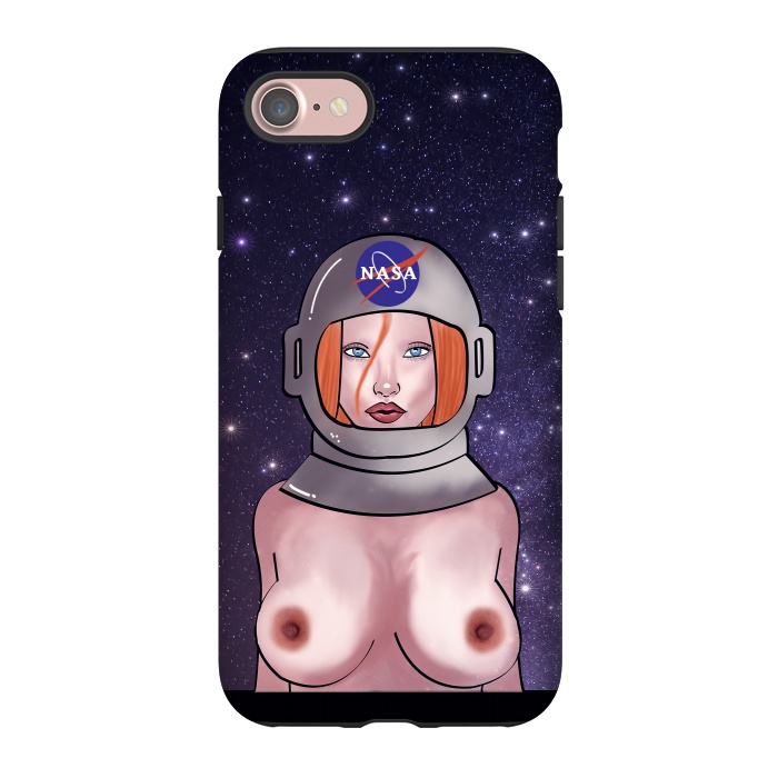 iPhone 7 StrongFit Space Girl by Mandy Porto