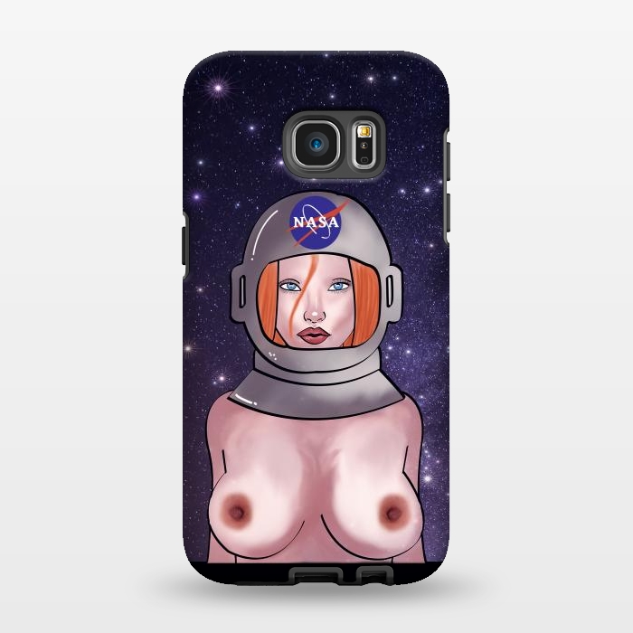 Galaxy S7 EDGE StrongFit Space Girl by Mandy Porto