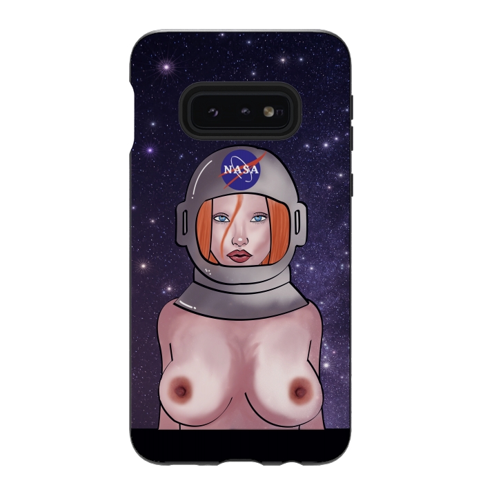 Galaxy S10e StrongFit Space Girl by Mandy Porto