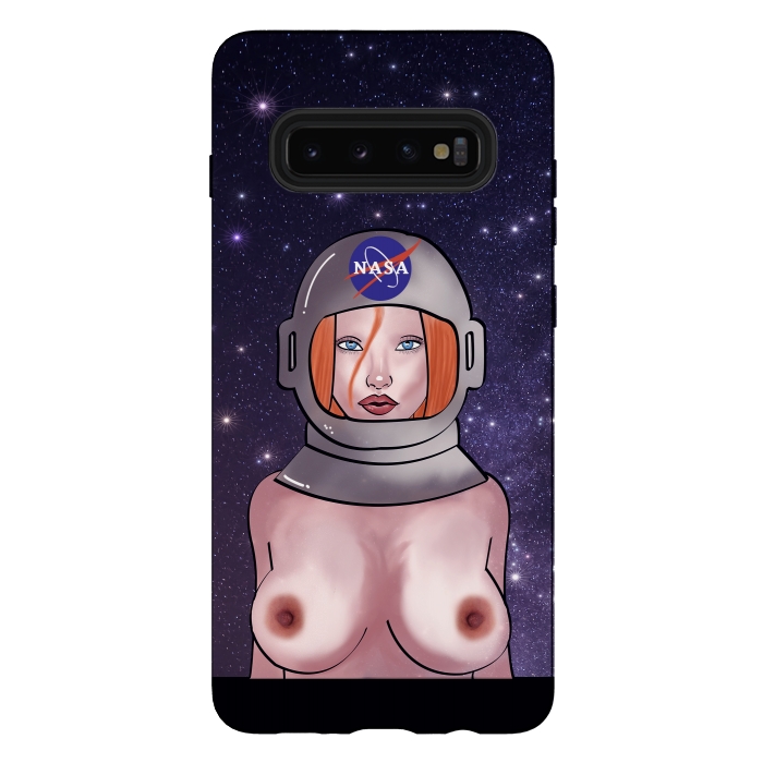 Galaxy S10 plus StrongFit Space Girl by Mandy Porto