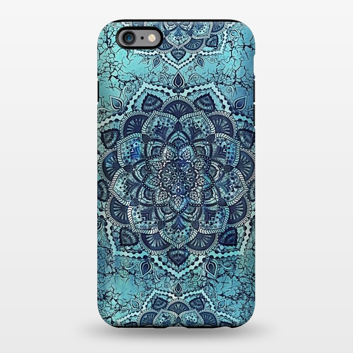 iPhone 6/6s plus StrongFit Mandala blue flower by Jms