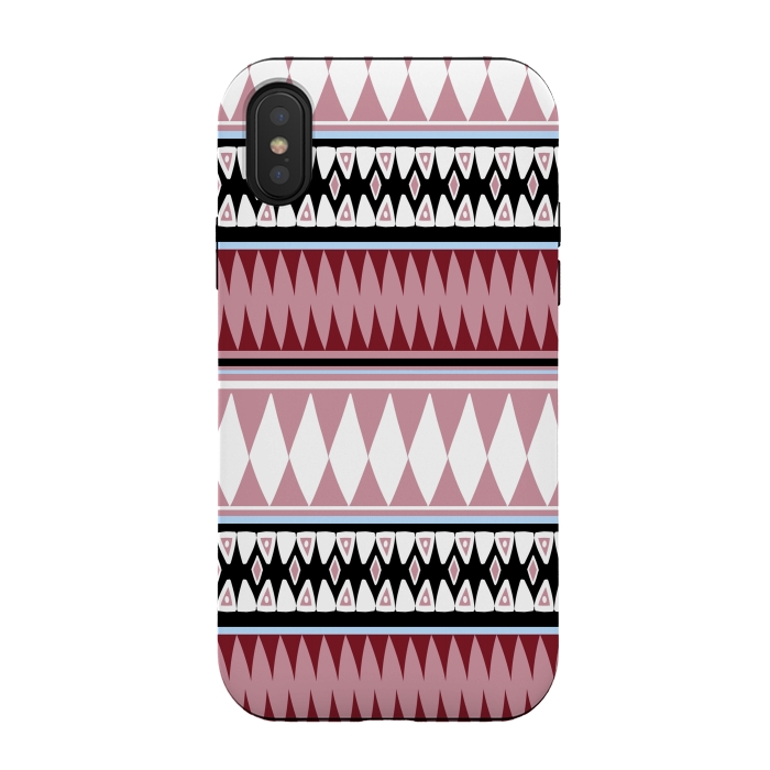 iPhone Xs / X StrongFit Bohemian Style R&W by Joanna Vog