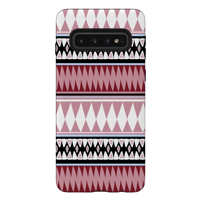 Galaxy S10 StrongFit Bohemian Style R&W by Joanna Vog