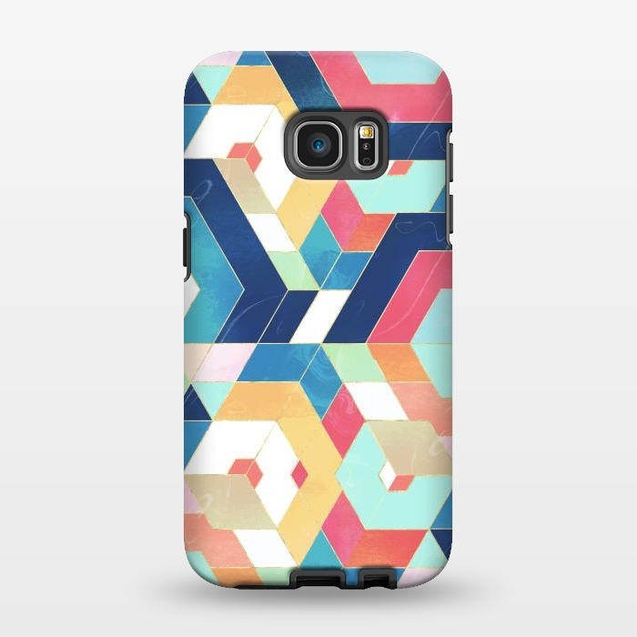 Galaxy S7 EDGE StrongFit Modern geometric abstract pattern by InovArts