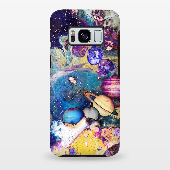 Galaxy S8 plus StrongFit Psychedelic Solar System illustration by Oana 