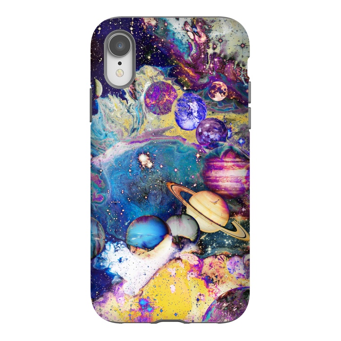 iPhone Xr StrongFit Psychedelic Solar System illustration by Oana 