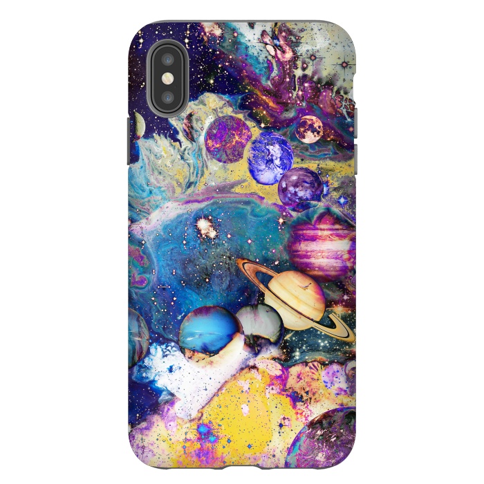 iPhone Xs Max StrongFit Psychedelic Solar System illustration by Oana 
