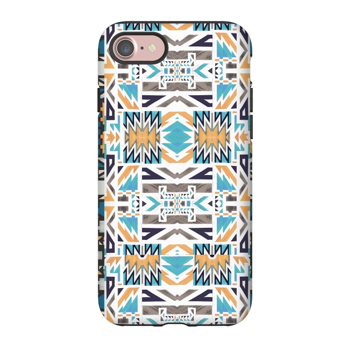 iPhone 7 StrongFit Colorful geo tribal pattern by Oana 