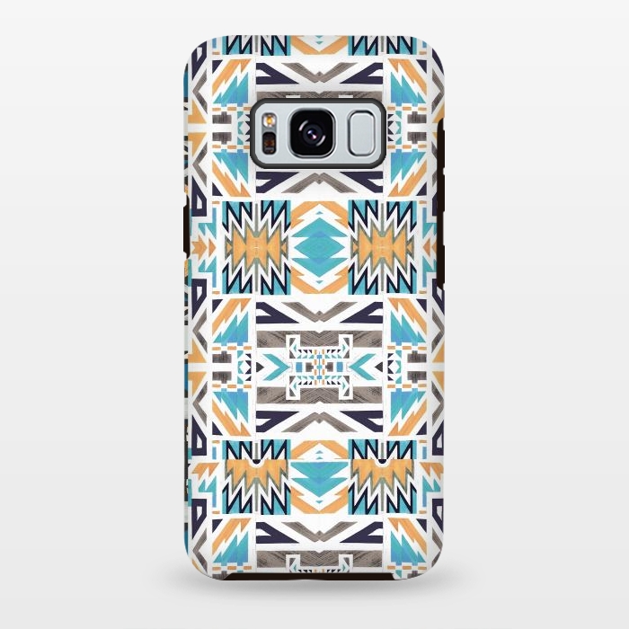 Galaxy S8 plus StrongFit Colorful geo tribal pattern by Oana 