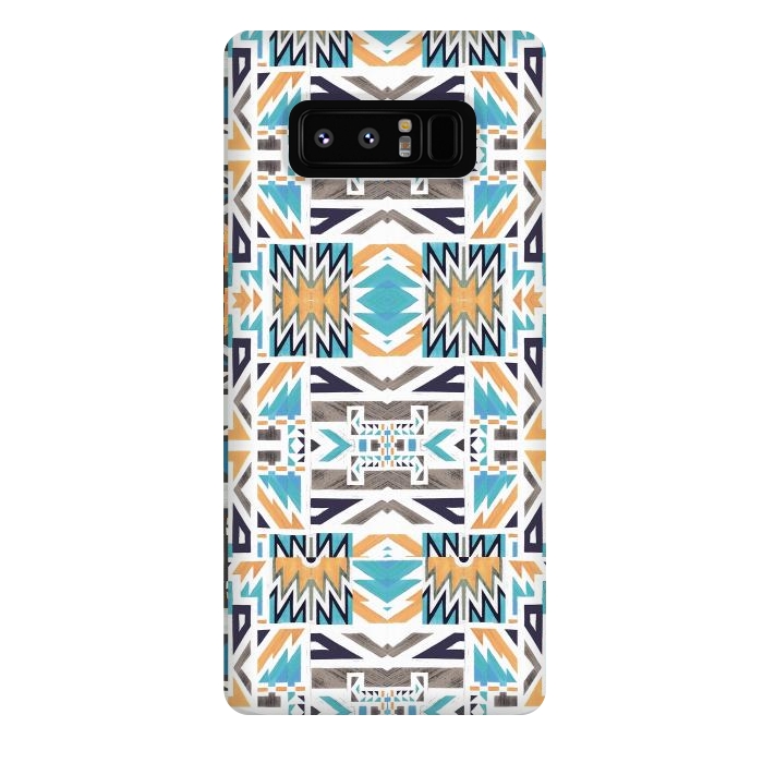 Galaxy Note 8 StrongFit Colorful geo tribal pattern by Oana 