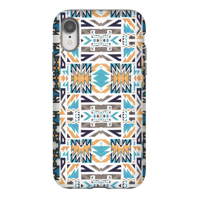iPhone Xr StrongFit Colorful geo tribal pattern by Oana 