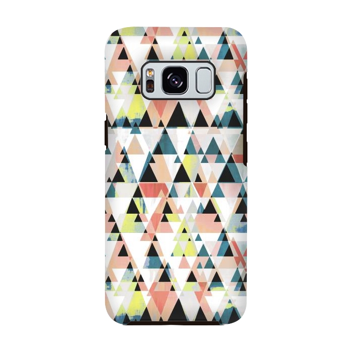 Galaxy S8 StrongFit Colorful sprayed triangle pattern by Oana 