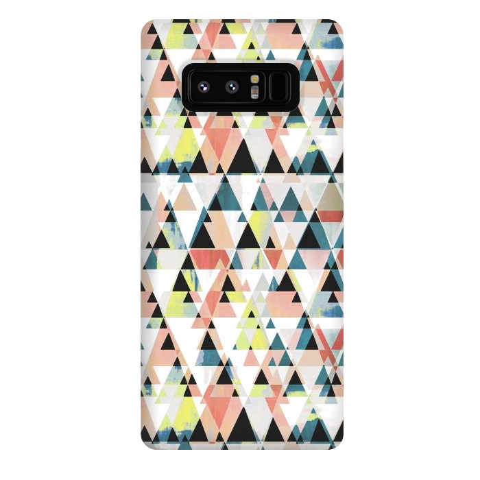 Galaxy Note 8 StrongFit Colorful sprayed triangle pattern by Oana 
